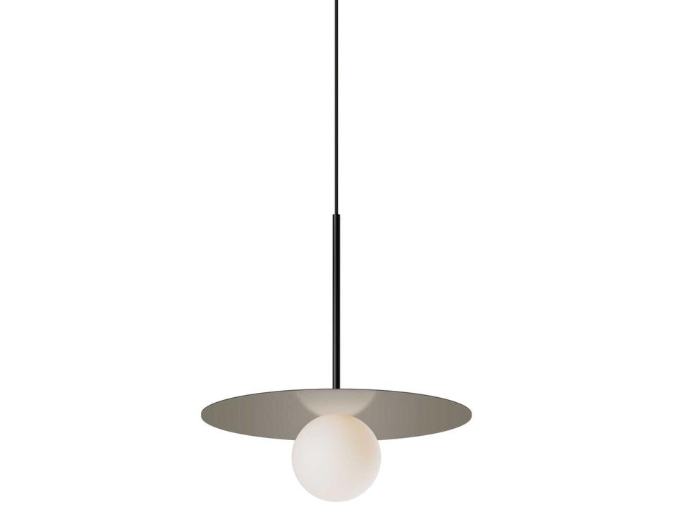 Bola Disc Gray Globe Mini Pendant