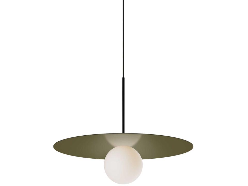 Bola Disc Green Globe Pendant