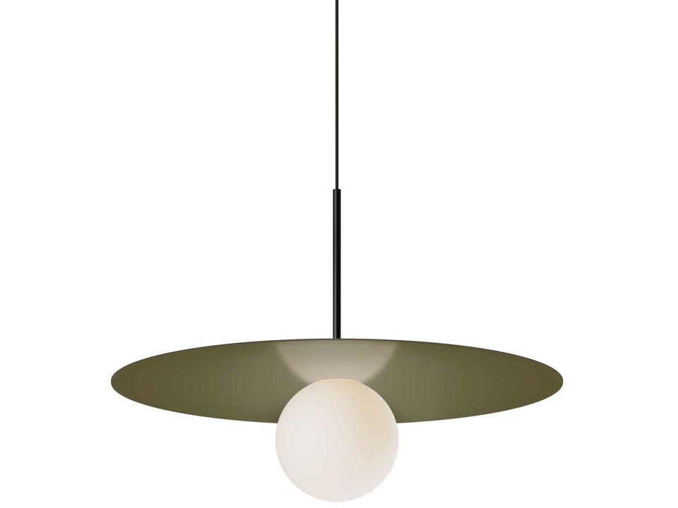 Bola Disc Green Globe Pendant