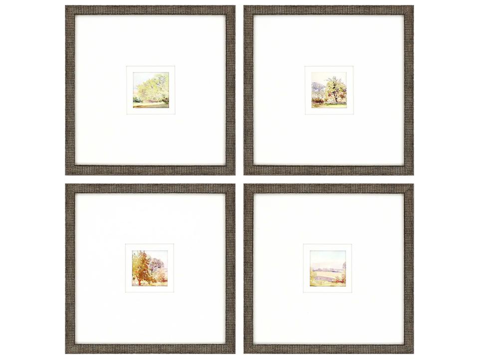 Petite Placid Sunrise Framed Art Set of 4