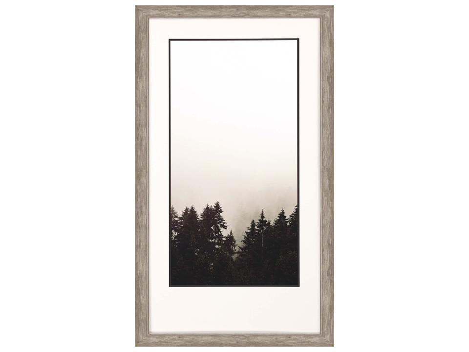 Photography Misty Peak-I Framed Wall Art in Distressed Silver
