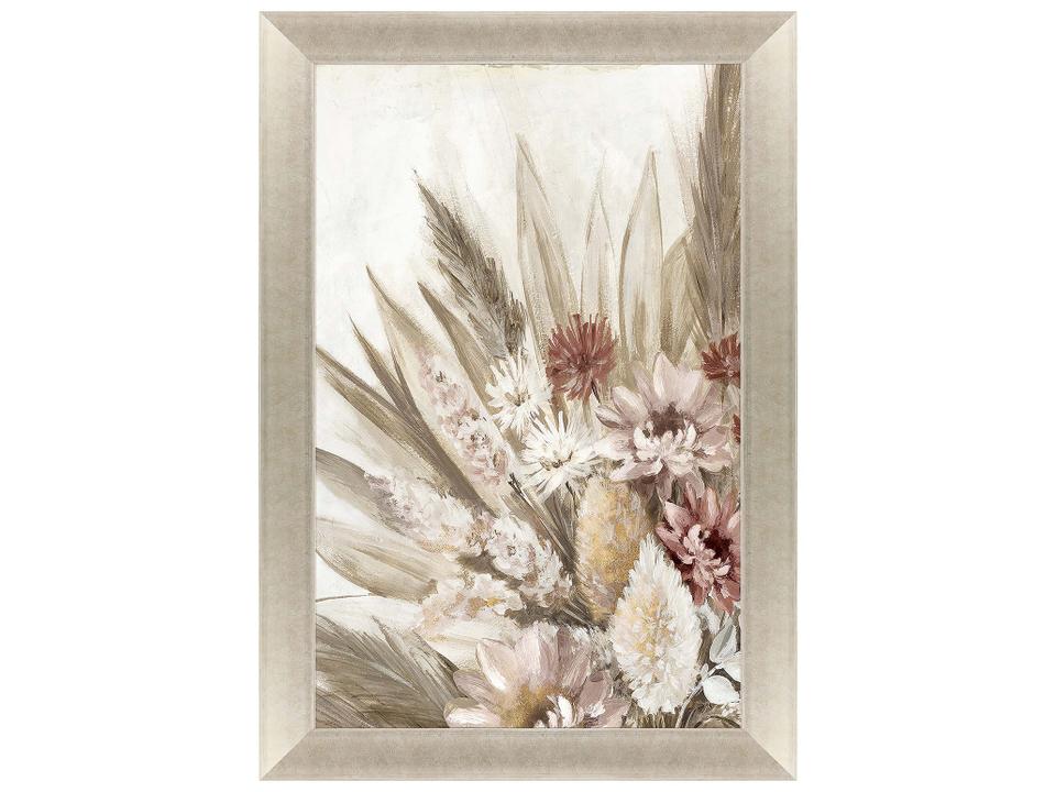 Send All Your Love I Framed Art Floral Champagne Gold
