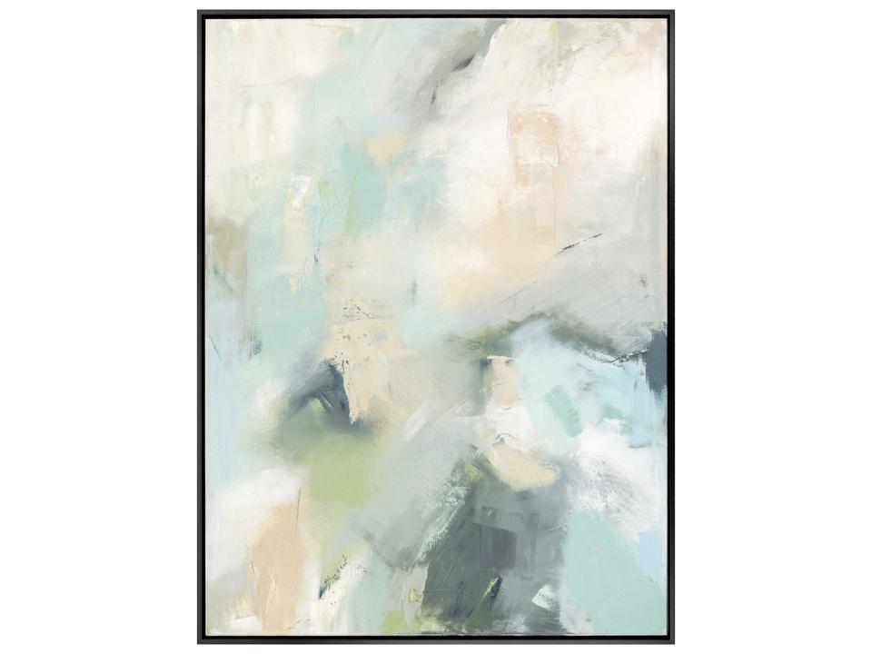 Abstract Through It All Giclee Canvas Wall Art with Black Floater Frame