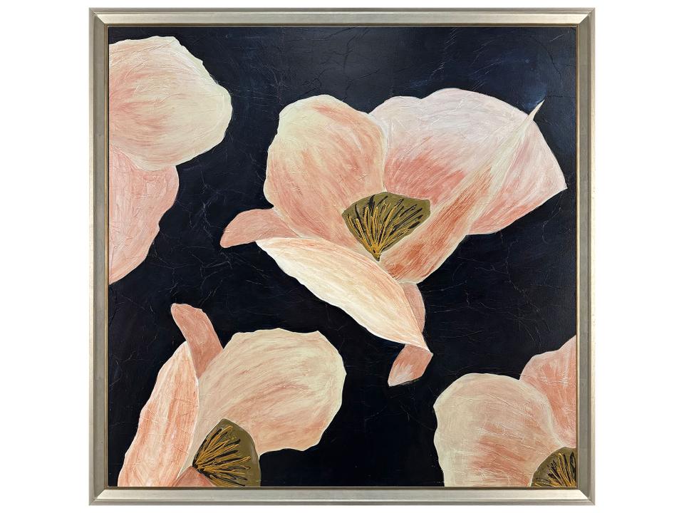 Poppy Perfection II Framed Wall Art with Floral Design