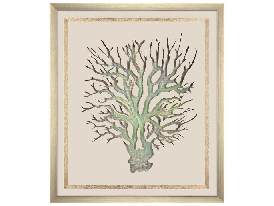 Seaweed On Linen I Framed Art