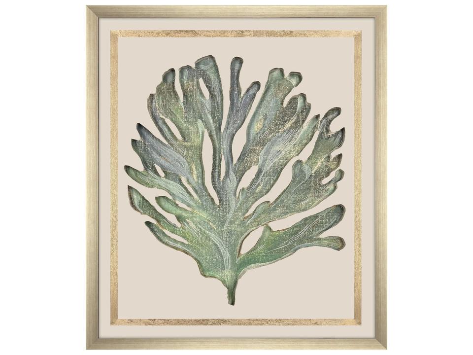 Seaweed On Linen II Framed Art
