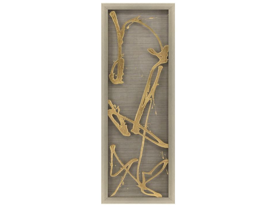 Metallic Dream IV Mixed Media Wall Art with Antique Silver Frame