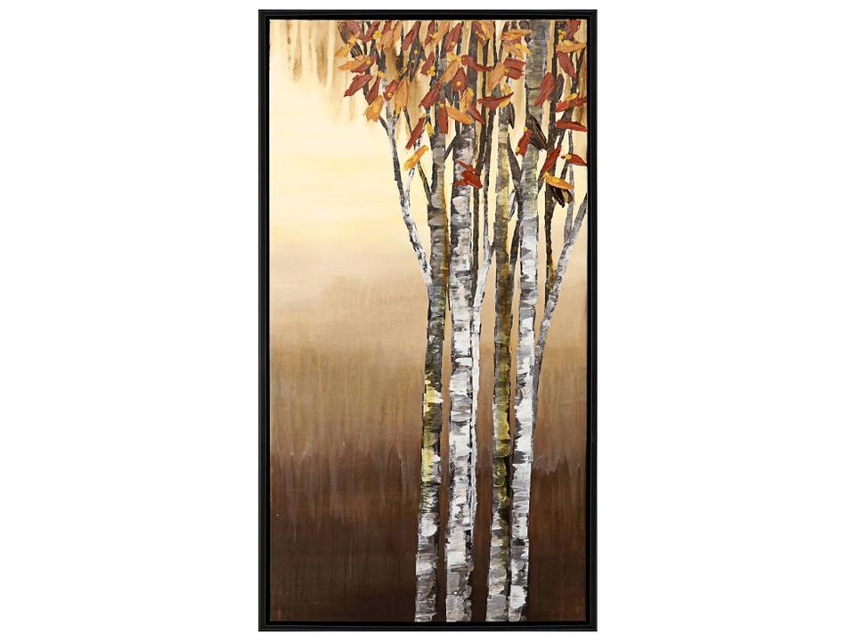 Wind In The Trees II Hand-Painted Canvas Wall Art with Floater Frame