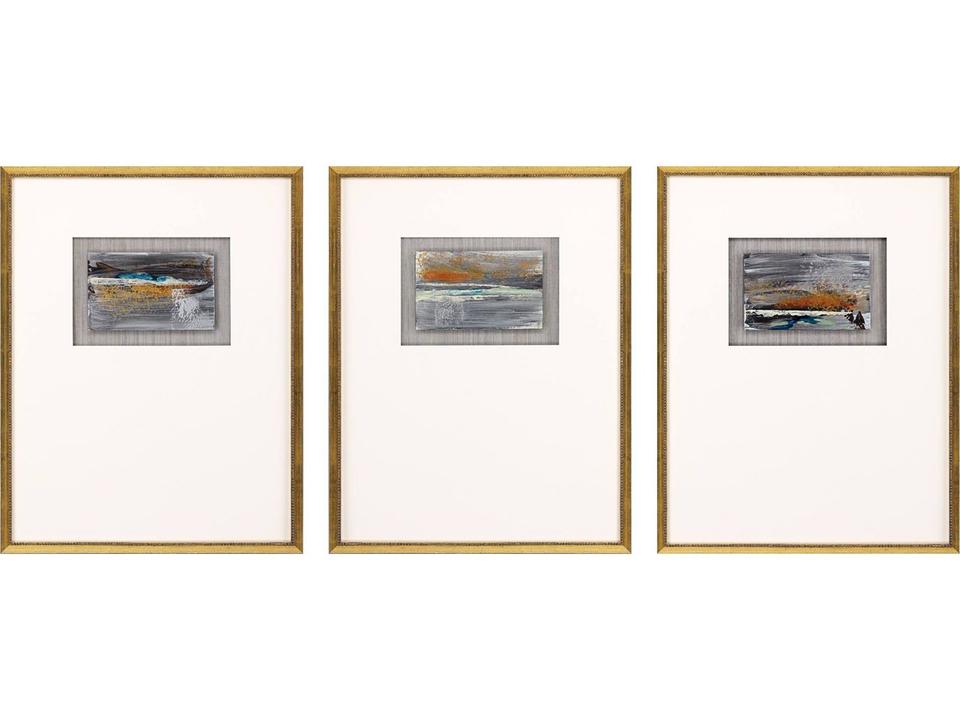 Broken Landscape II Framed Art Set of 3