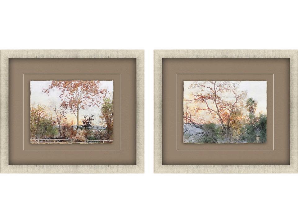 Landscapes Quiet Place Framed Art Set of 2 by Sarah Lang