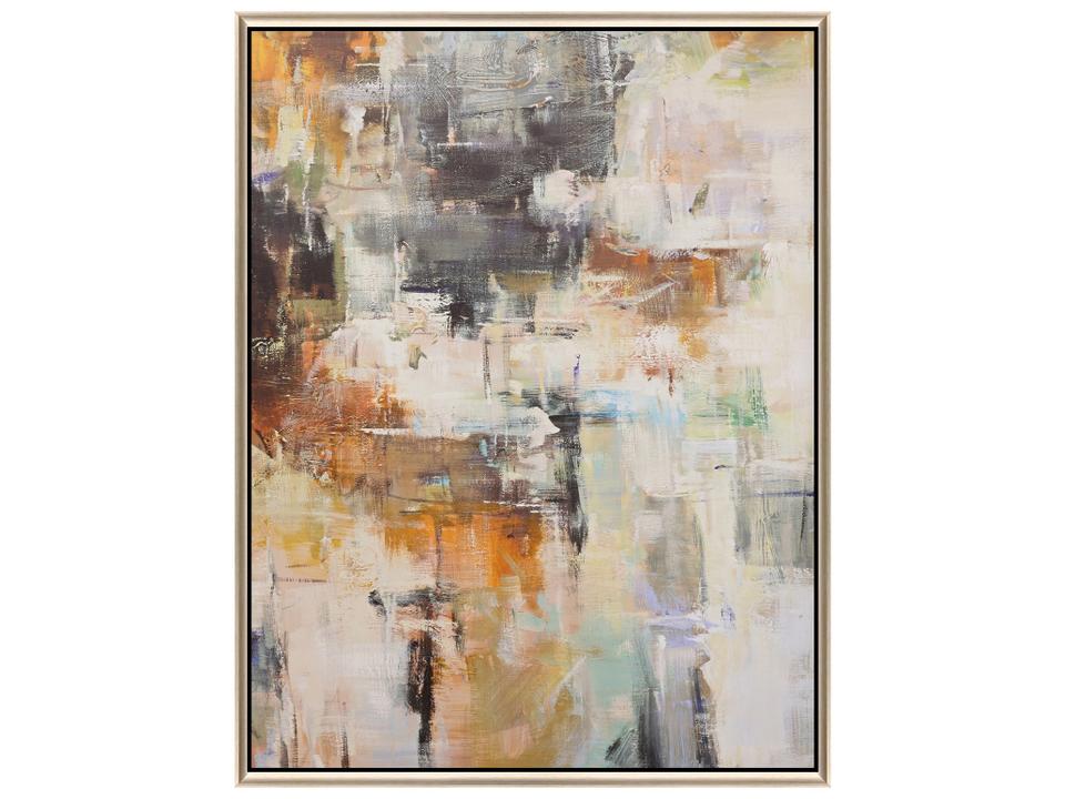 Sedona II Abstract Canvas Wall Art with Floater Frame