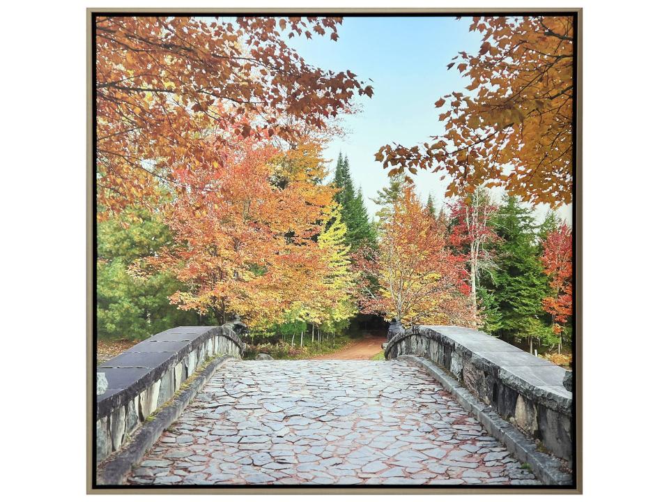 Scenic Afternoon Stroll 51-Inch Square Canvas Wall Art