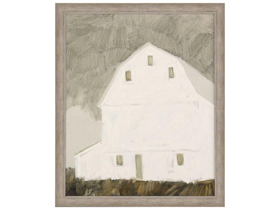 Simple Farmhouse Wall Art with Distressed Silver Frame