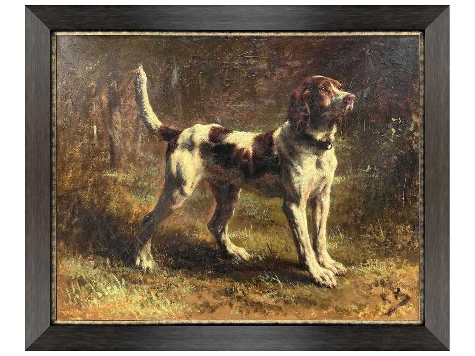 Limier Briquet Hound Art Sculpture Traditional
