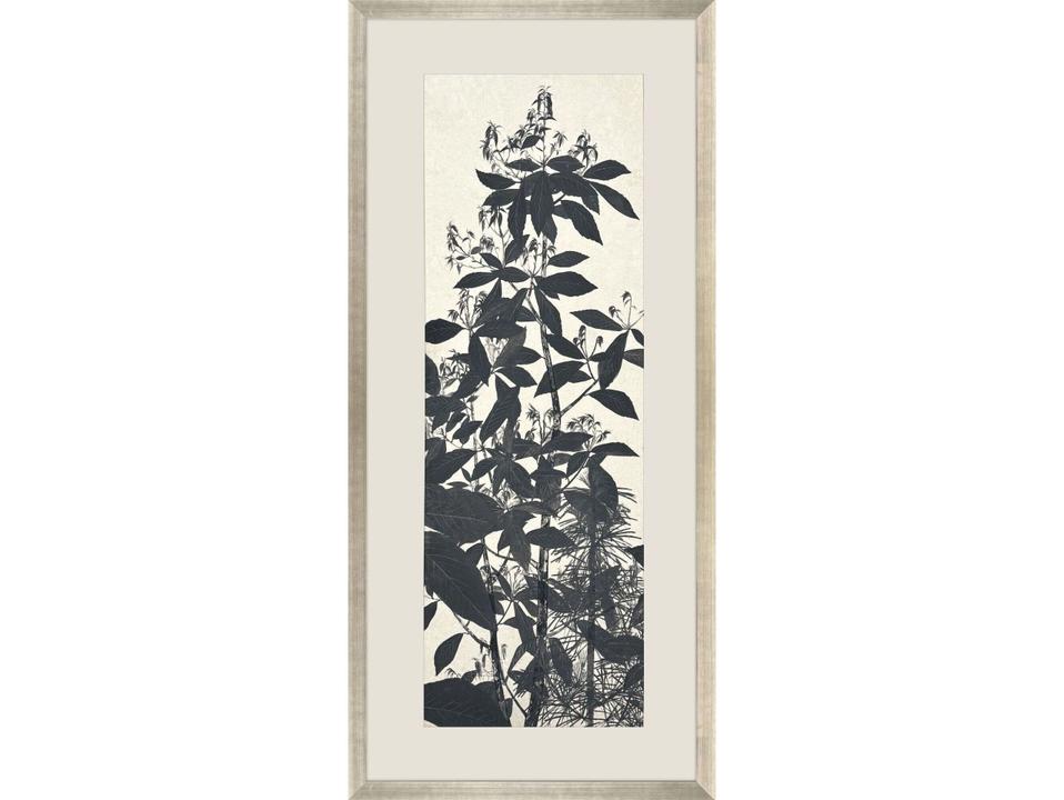 Forest Vista I Giclee Framed Art with Antique Silver Leaf Wood Frame