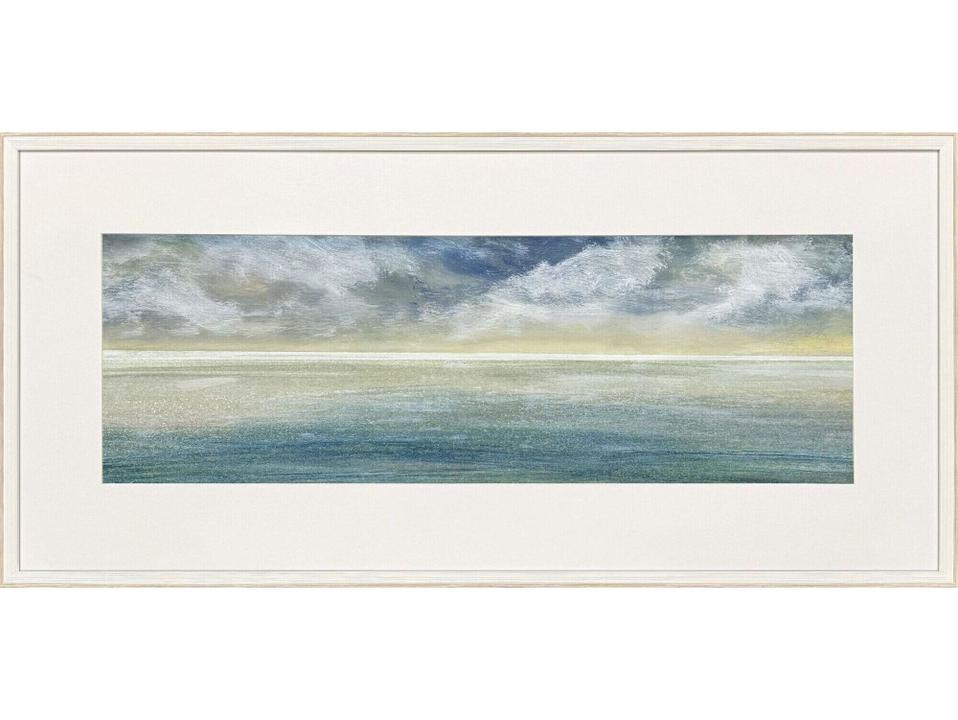 Marine Mist II Framed Wall Art Coastal Ocean Vista