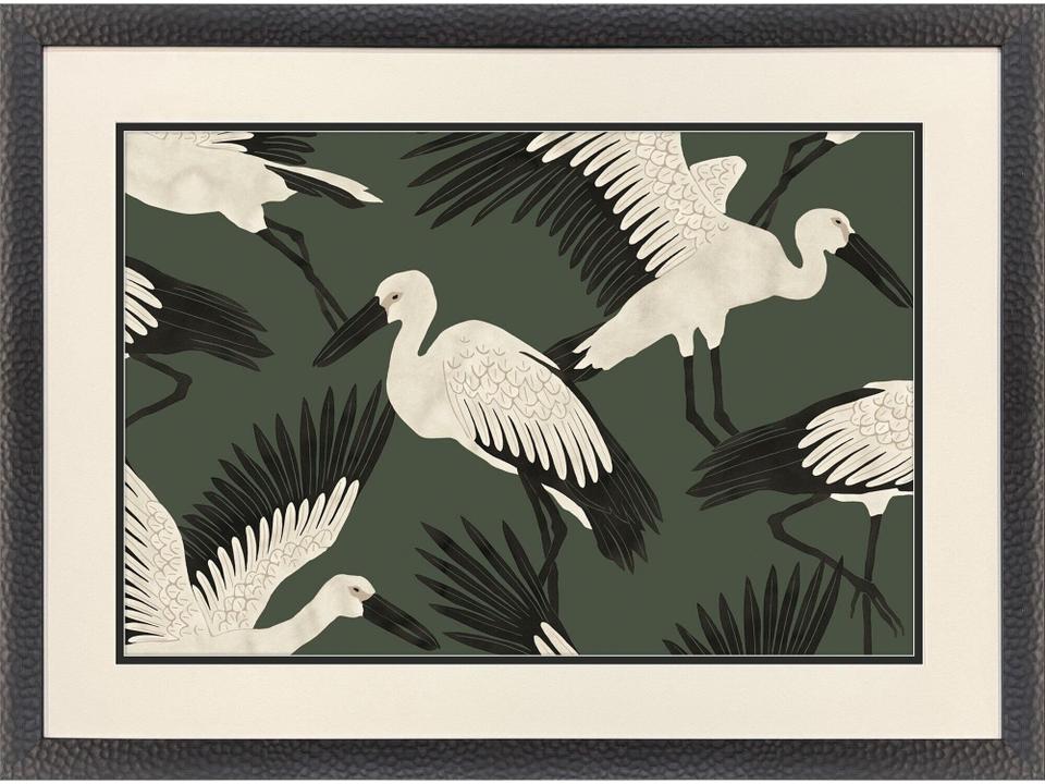 Stork Storm Swoop Canvas Wall Art
