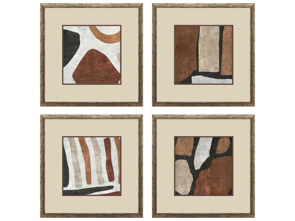 Organic Terra II Painting Set of 4