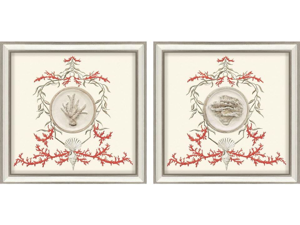 Coral Elegance II Set of 2
