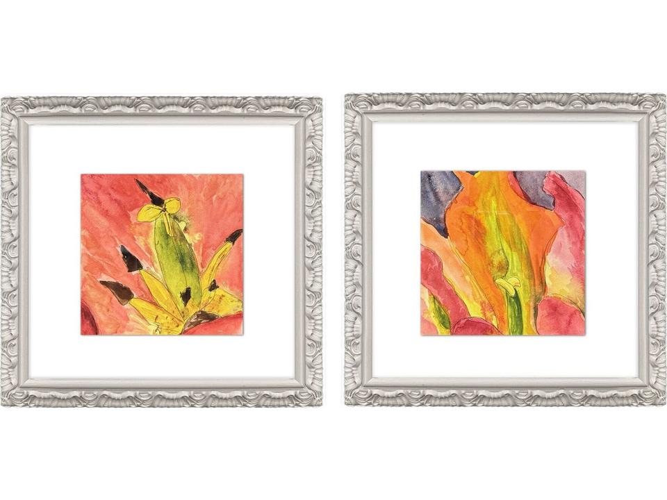 Colorful Lily I Painting Set of 2