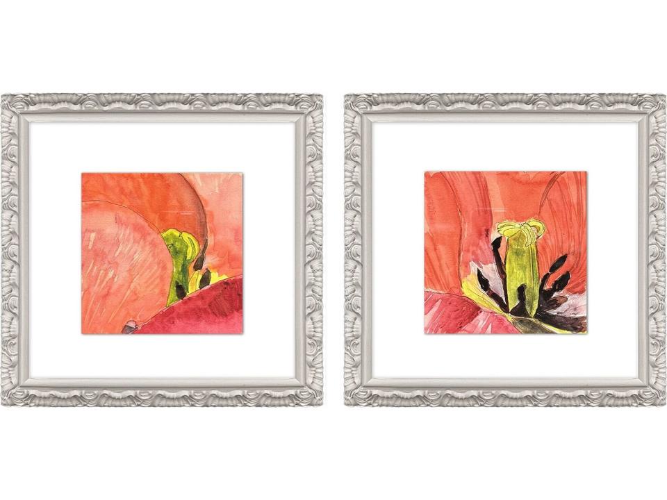 Colorful Lily II Painting Set of 2