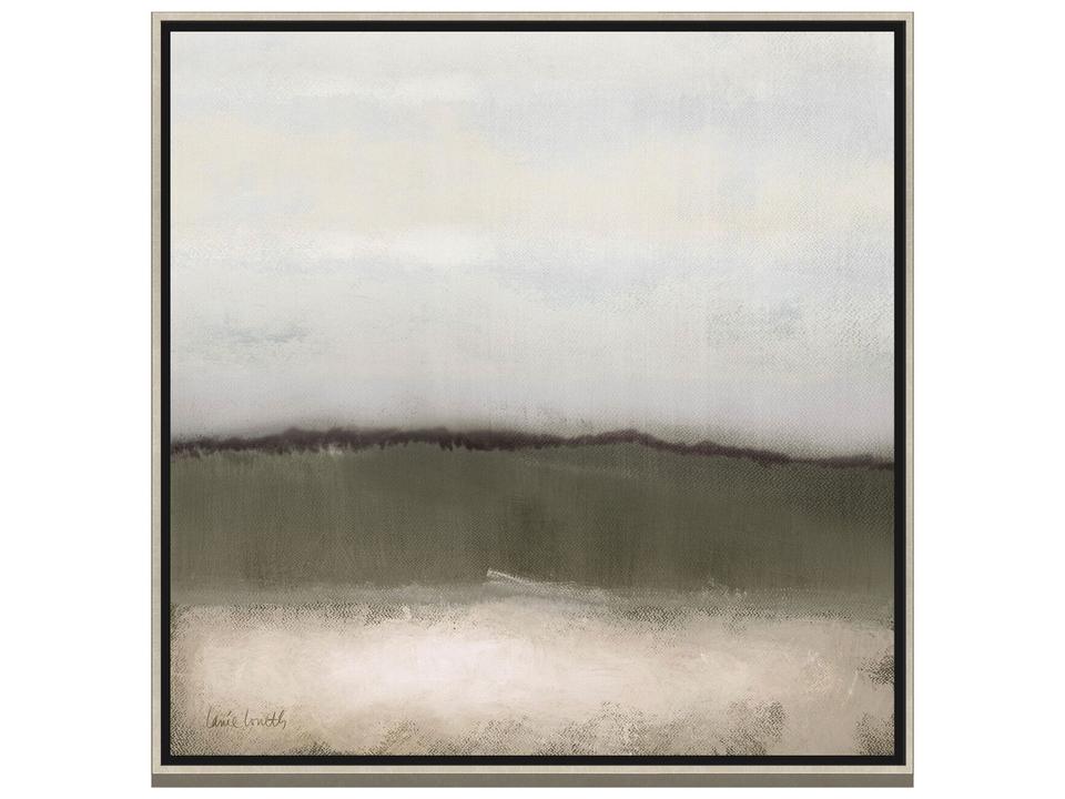 Clouds On Olive II Canvas Wall Art