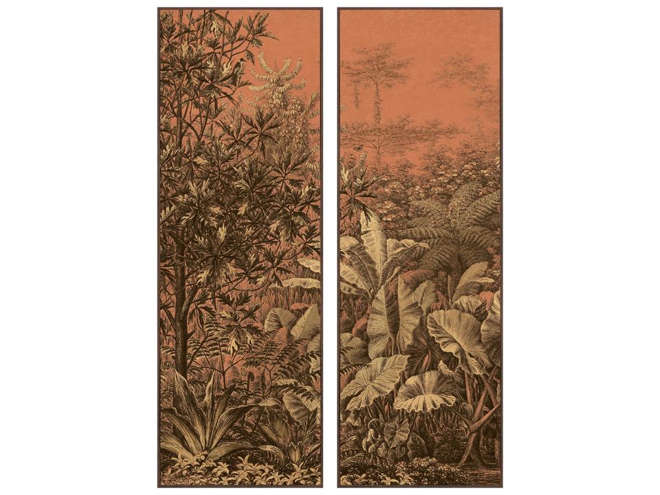 Golden Reverie I Canvas Wall Art - Set of 2