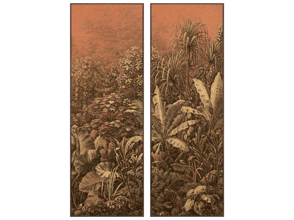 Golden Reverie II Canvas Wall Art - Set of 2