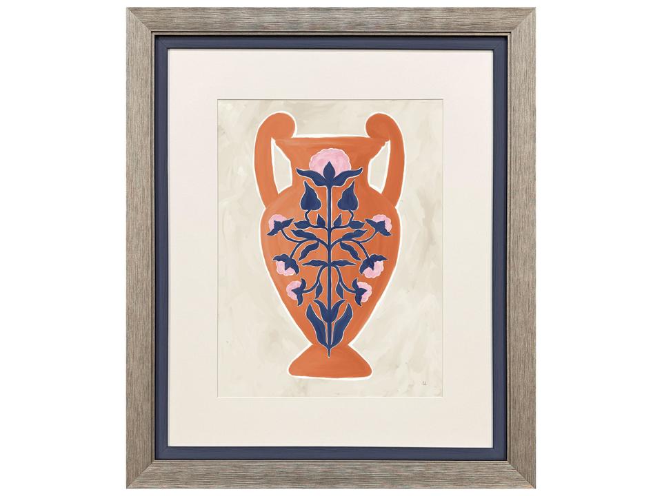 Folk Style Vessel I Framed Art