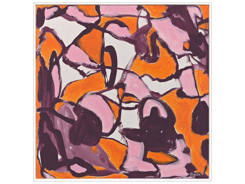 Orange Couture Canvas Wall Art
