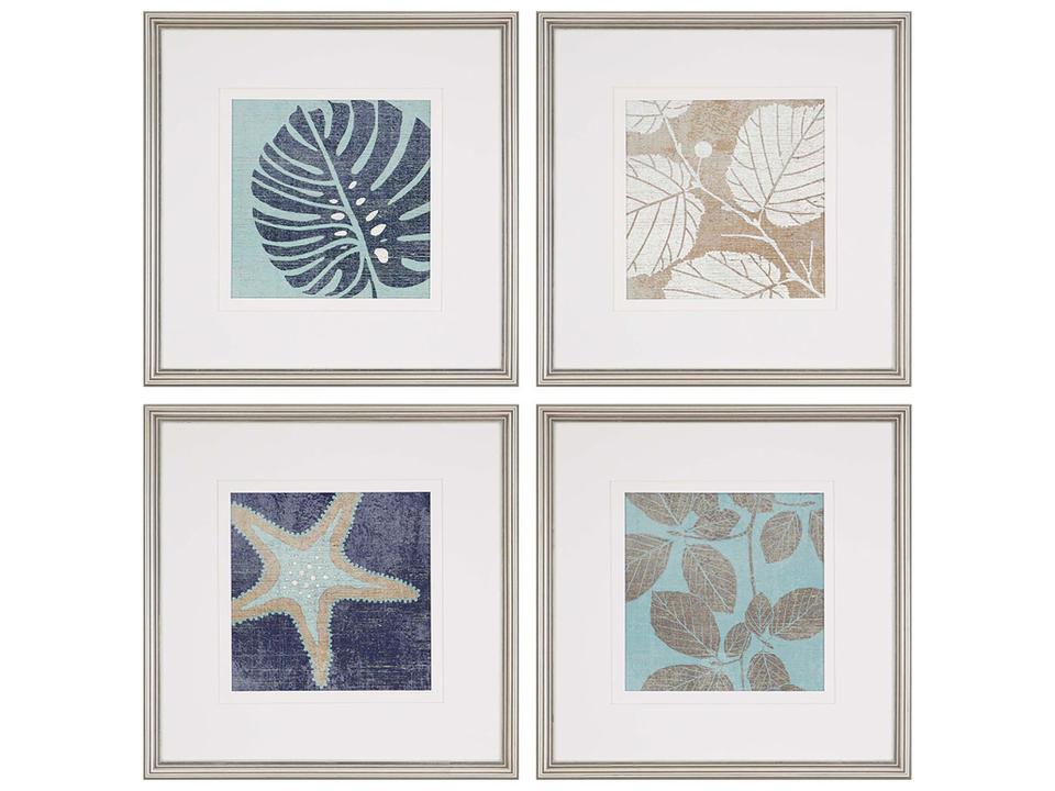 Coastal I Framed Art Set of 4