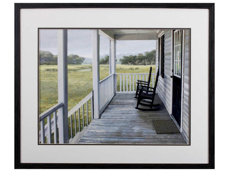 Home on the Ranch Farmhouse Wall Art with Black Textured Frame