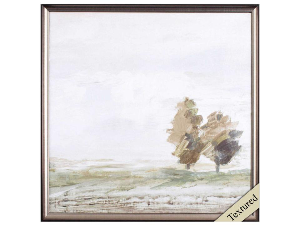 Landscapes Morning Crisp-I Square Wall Art with Bronze Metallic Frame