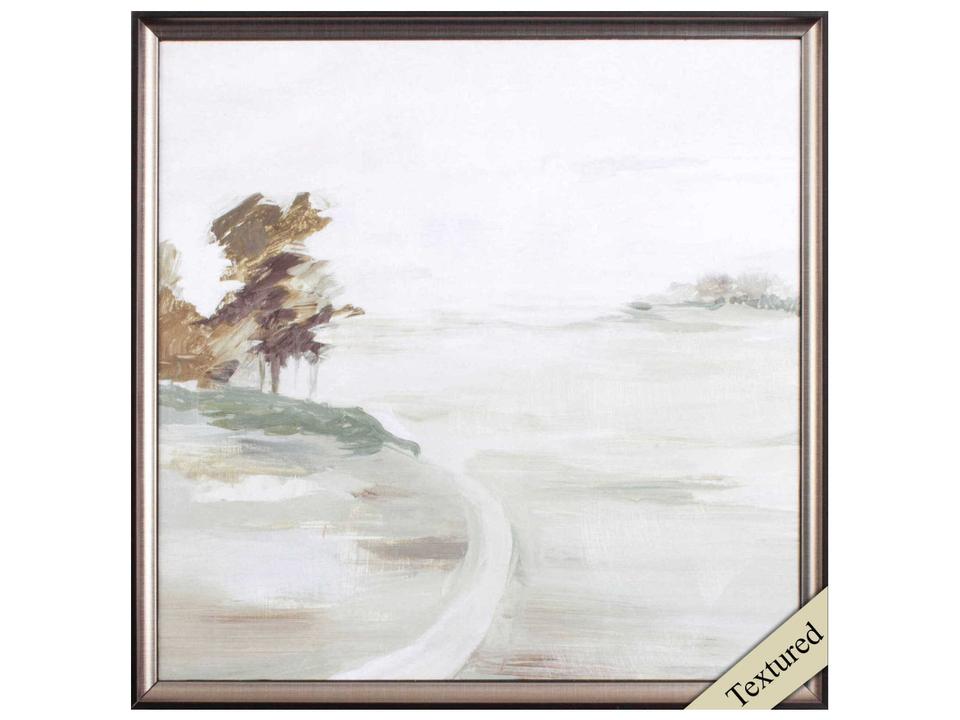 Morning Crisp-II Framed Wall Art by Lera in Bronze Metallic