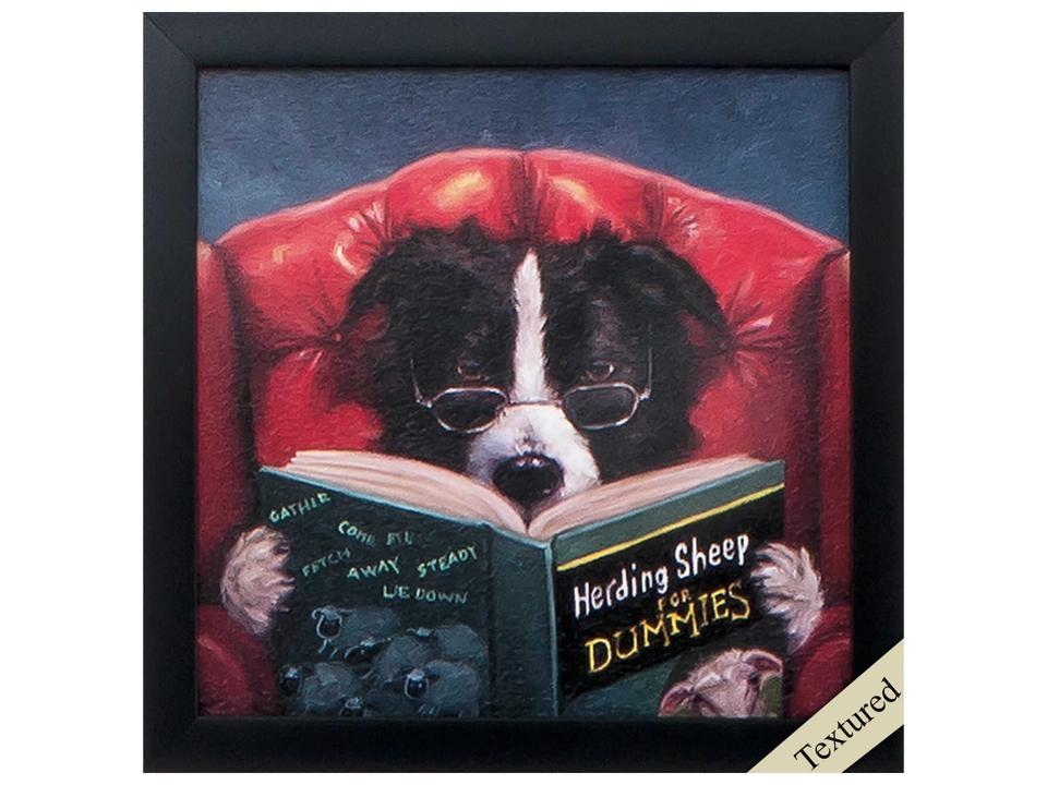 Herding Sheep Framed Canvas Transfer Wall Art by Lucia Heffernan