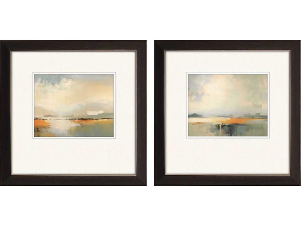 Silent Landscape by Orlov 2-Piece Framed Giclee Coastal Wall Art Set
