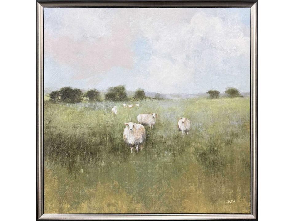 Pasture Framed Wall Art with Dimensional Gel Finish