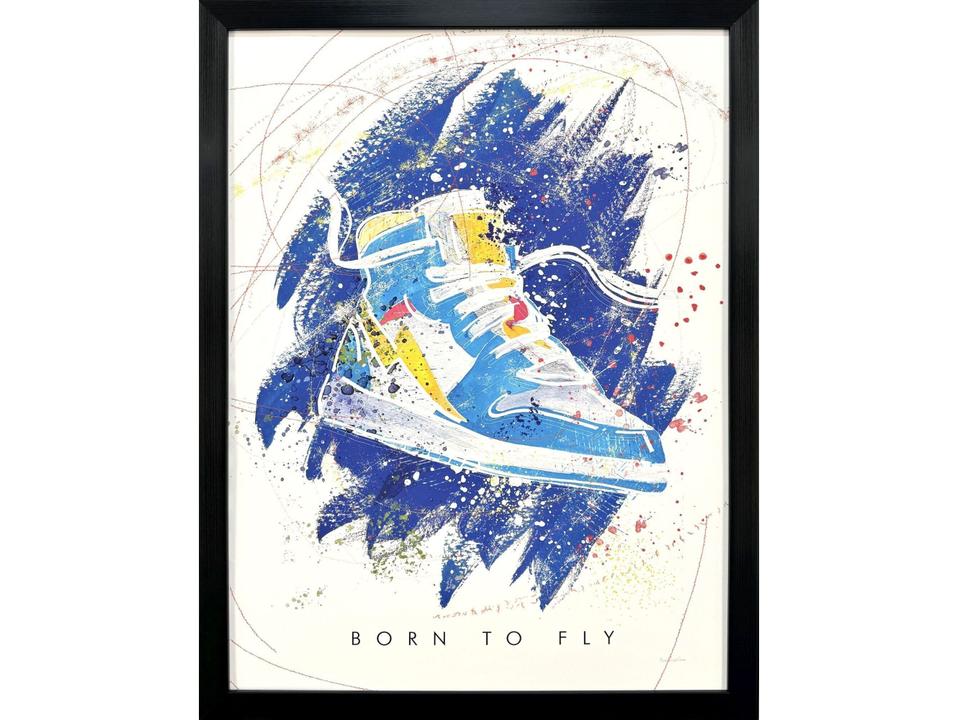 Born to Fly Framed Art with Black Shadow Box Frame