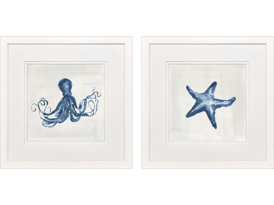 Indigo Sealife I Painting Set of 2