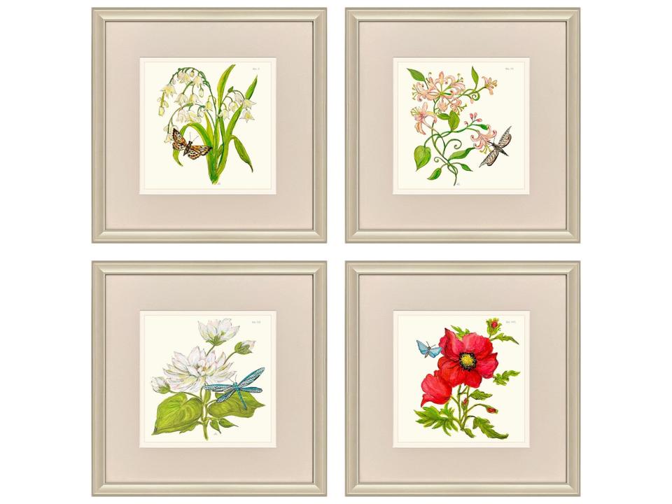 Fleur Melange II Painting Set of 4