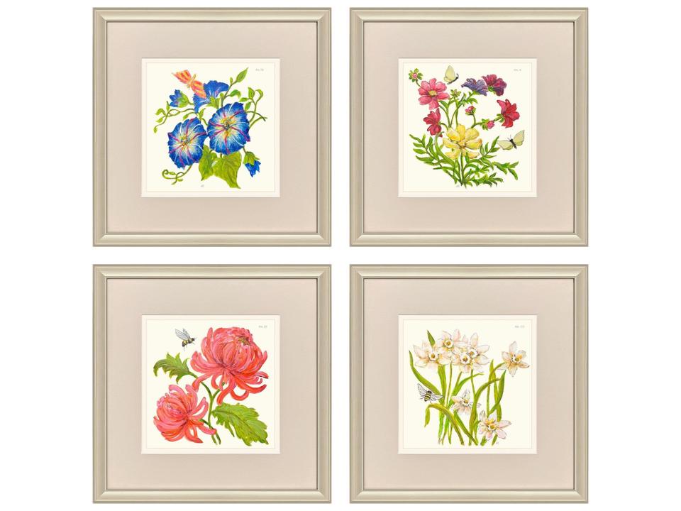 Fleur Melange III Painting Set of 4