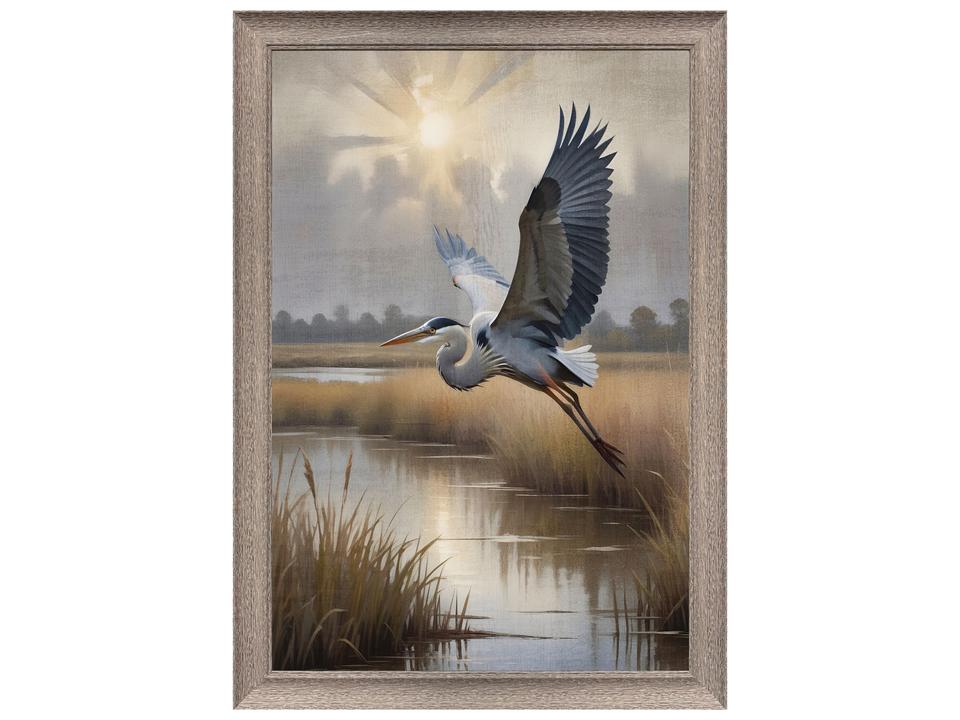 Heron Portrait II Framed Art