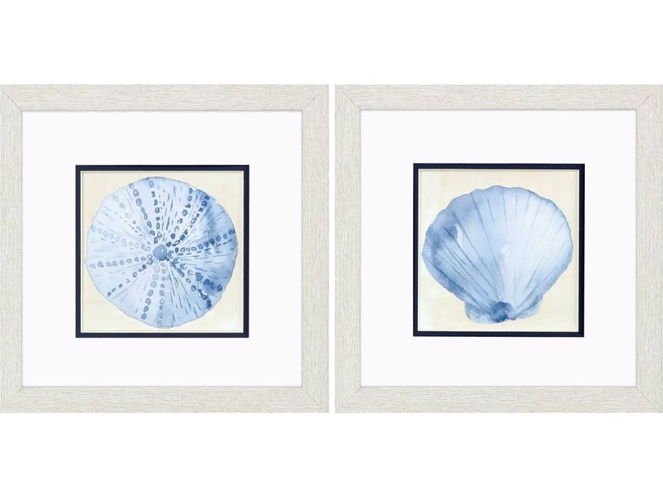 Coastal Watercolor B Framed Art Set of 2