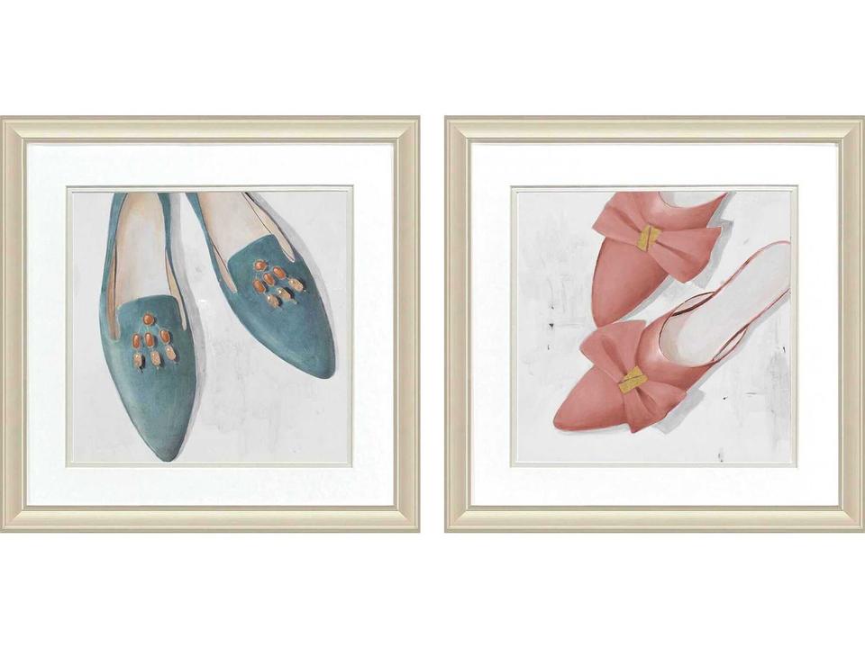 Entertainment Flats Heels Wall Art Set of 2