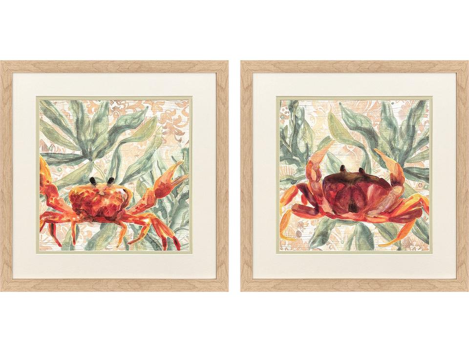 Crabby Melody Framed Art - Set of 2