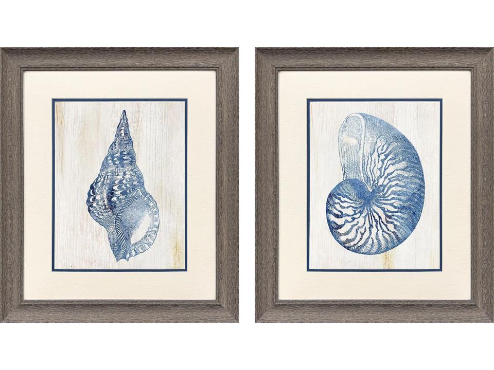 Ocean Echoes II Painting Set of 2