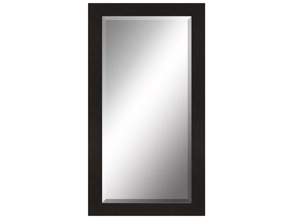 808 Group Rectangular Wall Mirror in Brown and Silvered Finish