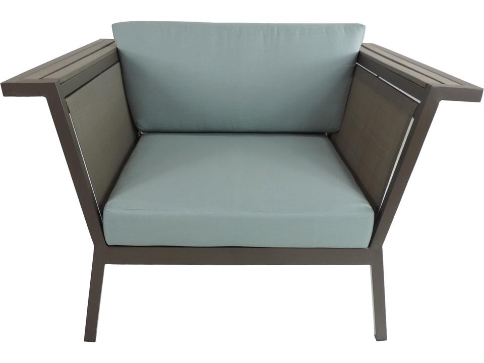 Riviera Geo Club Chair with Aluminum Frame