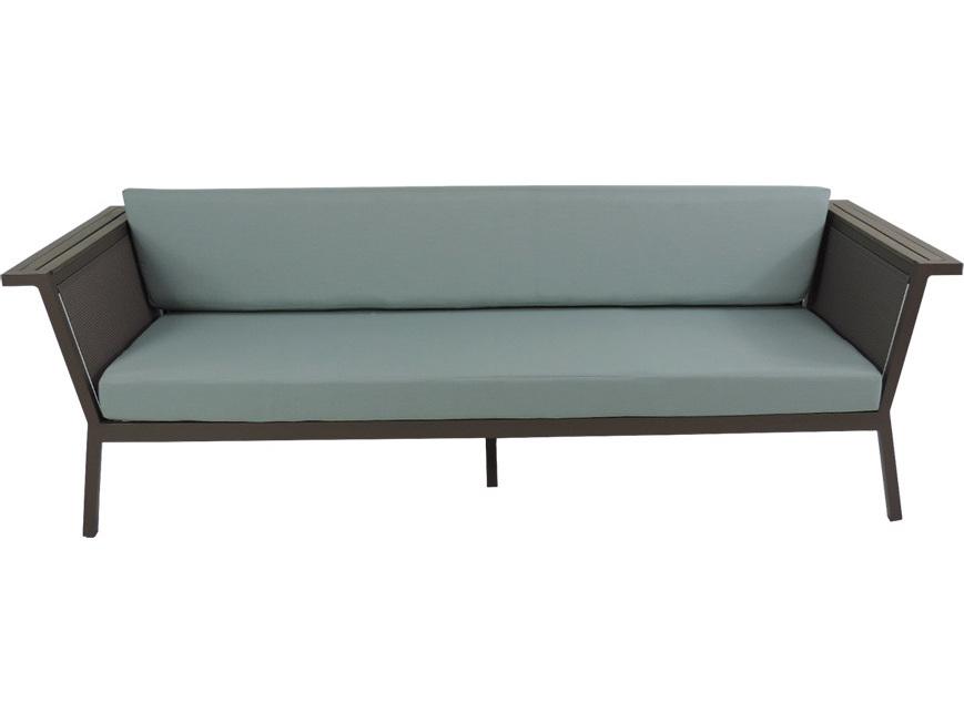 Riviera Geo Aluminum Patio Sofa