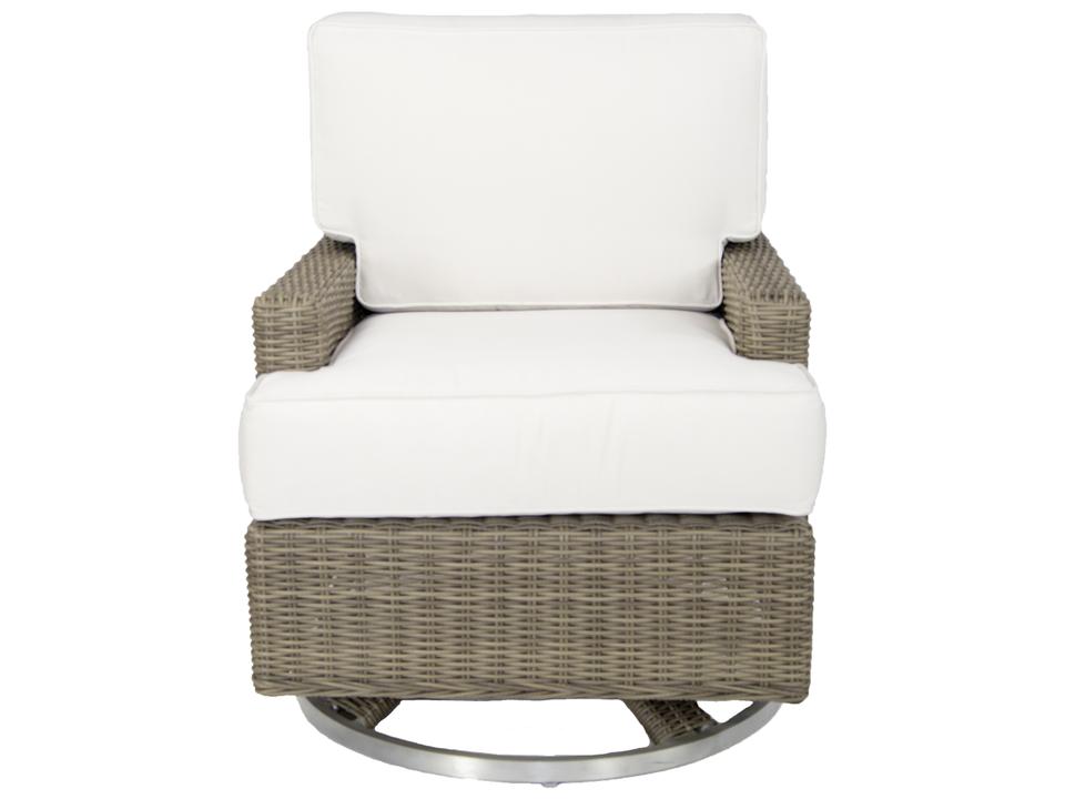Palisades Wicker Swivel Outdoor Rocker Arm Chair